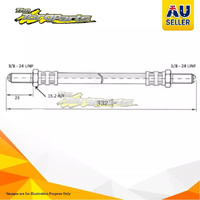 Hydraulic Hose Front For LEYLAND MARINA Petrol 1.5,2.6ltr E-SERIES l4 8V, l6 12V