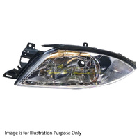 Chrome Halogen Head Lamp Left For Ford Falcon AU Fairmont AU 4Dr/Ute &amp; Wagon