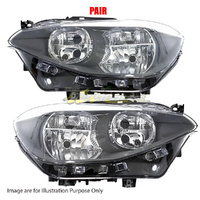 Pair Head Lamp Left-Right For BMW 1SERIES 06/11-03/15 F20 5DOOR