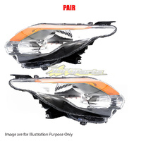 Pair Head Lamp LH-RH Bright Amber Cap For MITSUBISHI TRITON MQ GH/HH/JH000001