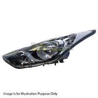 Halogen Head Lamp Left Certified For Hyundai Elantra MD Sedan Active, Elite