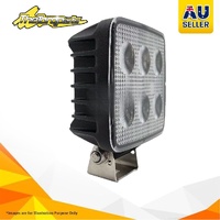 LED Square Worklamp Flood Beam 60 Deg 9-36V 24W 24 LEDs Black