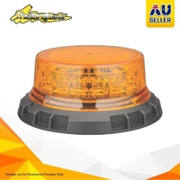 LED AMBER BEACON 12/24V 3 BOLT METAL MNT 9xSTRBE 3xROT PATTs