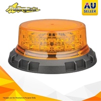LED AMBER BEACON 12/24V VACUUM MAGNETIC MNT 9x STROBE 3x ROT