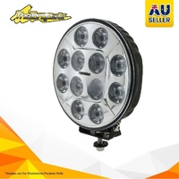 Round Slimline 7" LED Driving Lamp Flood/Spot Beam 28Deg 9-36V 60Watt Chrome