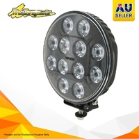Round Slimline 9" LED Driving Lamp Spot Beam 8 Deg 9-36V 120 Watt Black Face