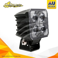 LED Square Worklamp Flood Beam 60 Deg 9-36V 40W 4 LEDs Black