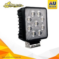 LED SQUARE WORKLAMP FLOOD BEAM 60 Deg 9-36V 36W 36 LEDs BLACK
