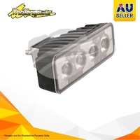LED Rectangle Worklamp Flood Beam 70 Deg 9-36V 24W 4 LEDs Black