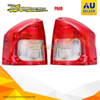 Pair Tail Lamp Left-Right Hand Clear Red For JEEP COMPASS 02/11-01/17 1C4