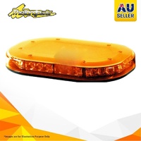 LED Amber Mini Lightbar 12/24V Permanent Mount Rotating / Strobe Microbar