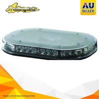 LED AMBER MINI LIGHTBAR 12/24V PERMANENT MOUNT CLEAR LENS 21x