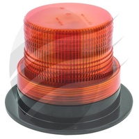 LED AMBER ROTATING BEACON 12-80V 3 BOLT MOUNT ALLOY BASE LS9785