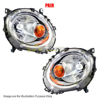 Pair Head Lamp Left-Right For BMW MINI COOPER HATCH SOFT TOP R57, HARD TOP R56