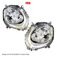 Pair Head Lamp L-R Clear Cap For BMW MINI COOPER HATCH SOFT TOP R57,HARD TOP R56
