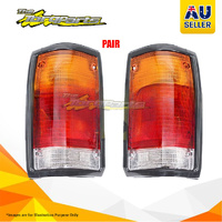 Pair New Tail Lamp Left-Right Hand Black For Ford Courier UTE PD, PC
