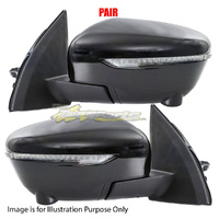 Pair Door Mirror Left-Right Assembly For NISSAN/DATSUN QASHQAI J11 SER1