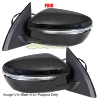 Pair Door Mirror Left-Right Assembly No Auto Fold For NISSAN/DATSUN QASHQAI J11