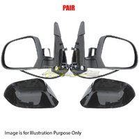 Pair Door Mirror LH-RH Electric 3Pins For NISSAN/DATSUN MICRA K13 BADGE ON BAR