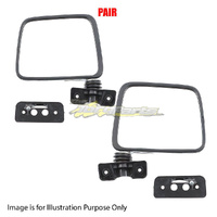 Pair Door Mirror Left-Right Chrome For NISSAN/DATSUN PATROL GQ SER1 Y60