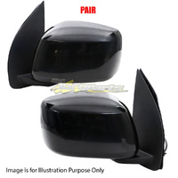 Pair Door Mirror Left-Right Black 3Pins For NISSAN/DATSUN PATHFINDER R51M SER1
