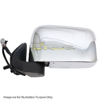 New Door Mirror Left Hand Chrome Electric For NISSAN/DATSUN NAVARA UTE D22