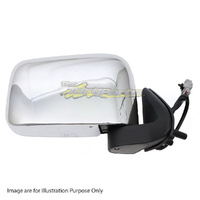 New Door Mirror Right Hand Chrome Electric For NISSAN/DATSUN NAVARA UTE D22