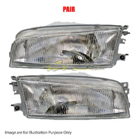 Pair New Head Lamp Left-Right Hand For MITSUBISHI LANCER CE1 SEDAN S@CK2A