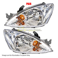 Pair New Head Lamp Left-Right Chrome For MITSUBISHI LANCER CH1, CH2 SEDAN/WAGON