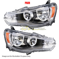 Pair New Head Lamp Left-Right Hand No Xenon For MITSUBISHI LANCER CF, CJ