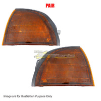 Pair New Corner Lamp Left-Right Amber VERDA For MITSUBISHI MAGNA TE, TF, TH