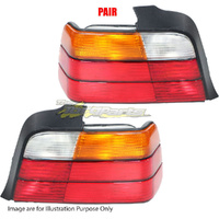 Pair Tail Lamp Left-Right Hand Amber Sedan For BMW 3SERIES SEDAN E36 SEDAN