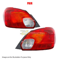 Pair New Tail Lamp Left-Right No LED Suit For MITSUBISHI MIRAGE LA, LB 5DOOR
