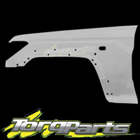 LH GUARD WHITE SUIT TOYOTA LANDCRUISER VDJ 79 SERIES 07-17 WITH FLARE FENDER
