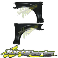 PAIR GUARDS MIDNIGHT D40 SUIT NISSAN NAVARA 05-10 SPAIN VSK FENDERS QUARTERS