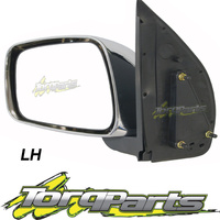 MIRROR LH MANUAL CHROME SUIT D40 NAVARA NISSAN 06-10 SPAIN VSK DOOR SIDE REAR