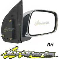 MIRROR RH MANUAL CHROME SUIT D40 NAVARA NISSAN 06-10 SPAIN VSK DOOR SIDE REAR