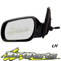 MIRROR LH MANUAL SUIT BK 3 MAZDA 04-09 MAXX NEO SP23 SEDAN HATCH DOOR SIDE REAR