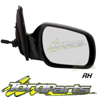 MIRROR RH MANUAL SUIT BK MAZDA 3 04-09 MAXX NEO SP23 SEDAN HATCH DOOR SIDE REAR