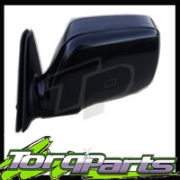 LH MANUAL SIDE MIRROR SUIT TOYOTA 80 SERIES LANDCRUISER 90-98 BLACK REAR VISION