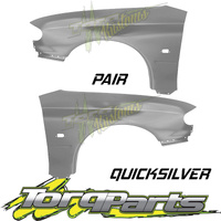 GUARDS PAIR QUICK SILVER SUIT HOLDEN COMMODORE VT VX FENDER QUARTER PANEL