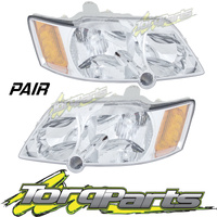 PAIR HEAD LIGHTS SUIT HOLDEN VY COMMODORE 03-04 S 2 EXECUTIVE S PAC HEADLIGHTS
