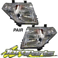 PAIR HEAD LIGHTS SUIT NISSAN D40 NAVARA 08-15 THAI MNT HEADLAMPS LAMPS HEADLIGHT