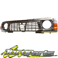 GRILLE &amp; INDICATORS SUIT GQ PATROL NISSAN 94-97 SERIES 2 Y60 CHROME GRILL 4WD