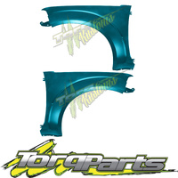 PAIR GUARDS BLUE OPAL D40 SUIT NISSAN NAVARA 10-15 SPAIN VSK FENDERS QUARTER