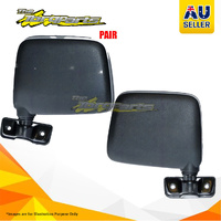 PAIR MIRROR LH-RH MANUAL SUIT GQ PATROL NISSAN &amp; MAVERICK FORD DOOR SIDE REAR