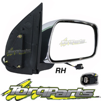 MIRROR RH ELECTRIC CHROME SUIT D40 NAVARA NISSAN 06-10 SPAIN VSK DOOR SIDE REAR