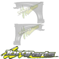 PAIR GUARDS POLAR WHITE D40 For NISSAN NAVARA 10-15 SPAIN VSK FENDERS QUARTERS