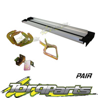 ALUMINIUM SIDE STEPS SUIT TOYOTA HILUX 05- DUAL CAB EXTRA 4X4 4X2 RUNNING BOARDS