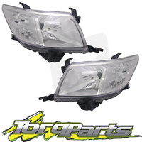 HEADLIGHTS PAIR SUIT TOYOTA HILUX 11-15 HEADLAMPS HEAD LIGHTS LAMPS